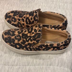 Steve Madden Kids Leopard Slip-On Sneakers